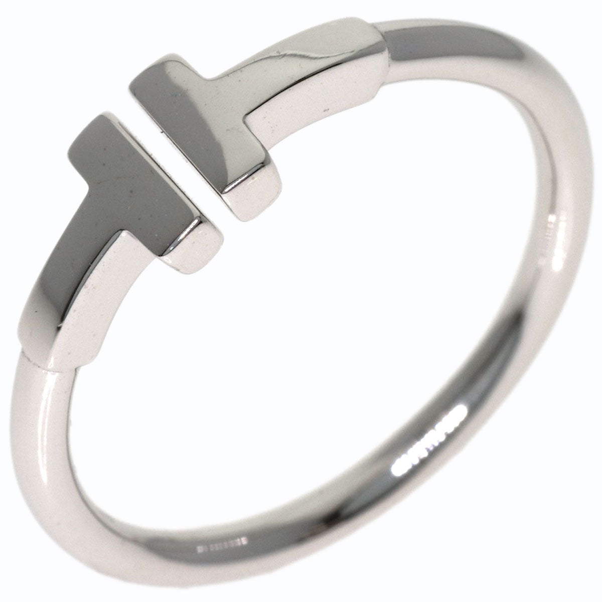 TIFFANY&Co. TWire Ring K18 White Gold Ladies [Used]