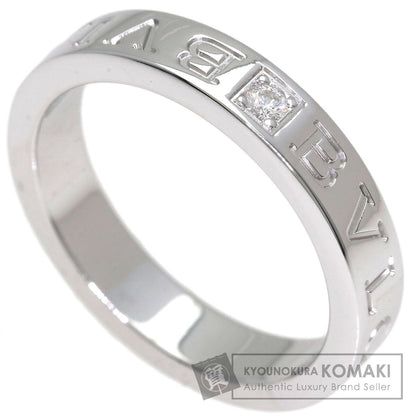BVLGARI Double logo Diamond Ring K18 White Gold Ladies [Used]