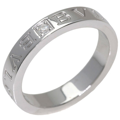 BVLGARI Double logo Diamond Ring K18 White Gold Ladies [Used]