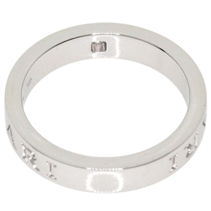 BVLGARI Double logo Diamond Ring K18 White Gold Ladies [Used]