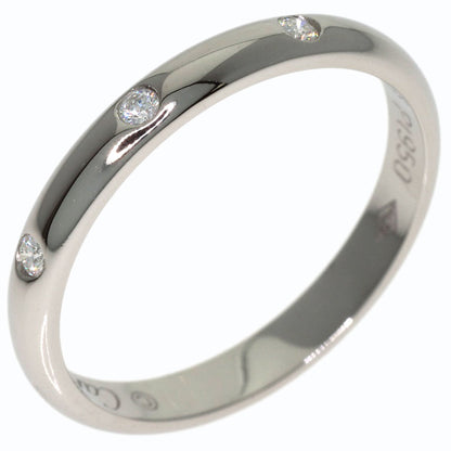 CARTIER Wedding 3P Diamond #50 Ring Platinum PT950 Ladies [Used]