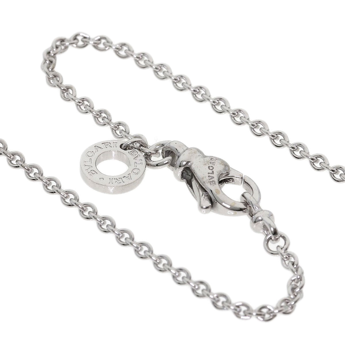 BVLGARI Chain 15.7" Necklace K18 White Gold Ladies [Used]