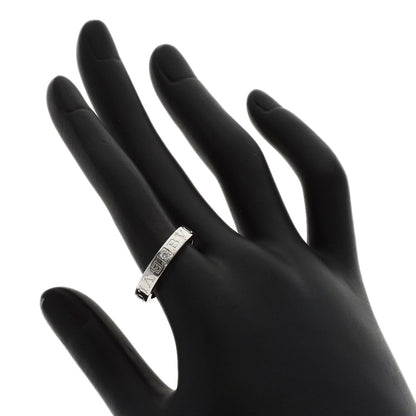 BVLGARI Double logo 1P Diamond Ring K18 White Gold Ladies [Used]