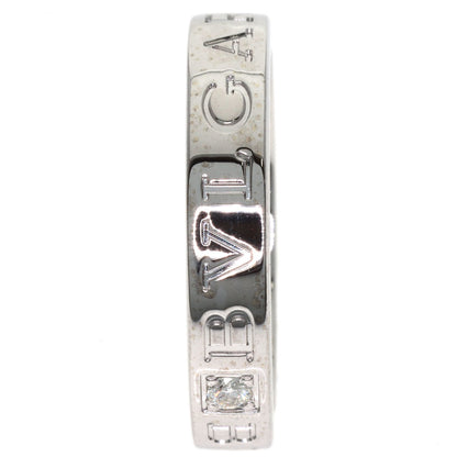BVLGARI Double logo 1P Diamond Ring K18 White Gold Ladies [Used]
