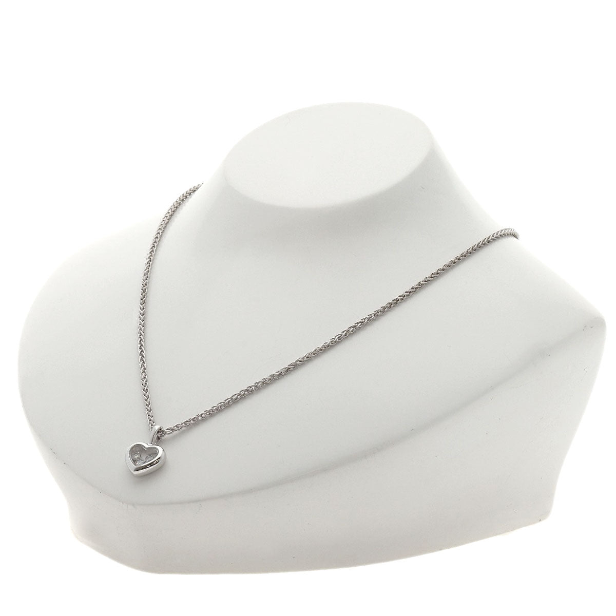 Chopard Happy diamond Necklace K18 White Gold Ladies [Used]