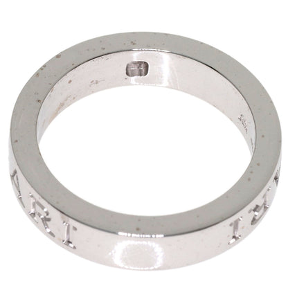 BVLGARI Double logo 1P Diamond Ring K18 White Gold Ladies [Used]