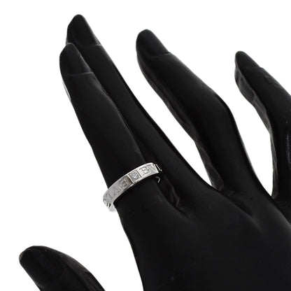 BVLGARI Double logo 1P Diamond Ring K18 White Gold Ladies [Used]