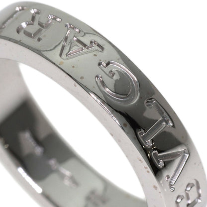 BVLGARI Double logo 1P Diamond Ring K18 White Gold Ladies [Used]