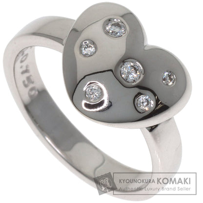 TIFFANY&Co. Dots Heart Diamond Ring K18 White Gold Ladies [Used]