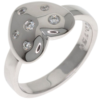 TIFFANY&Co. Dots Heart Diamond Ring K18 White Gold Ladies [Used]
