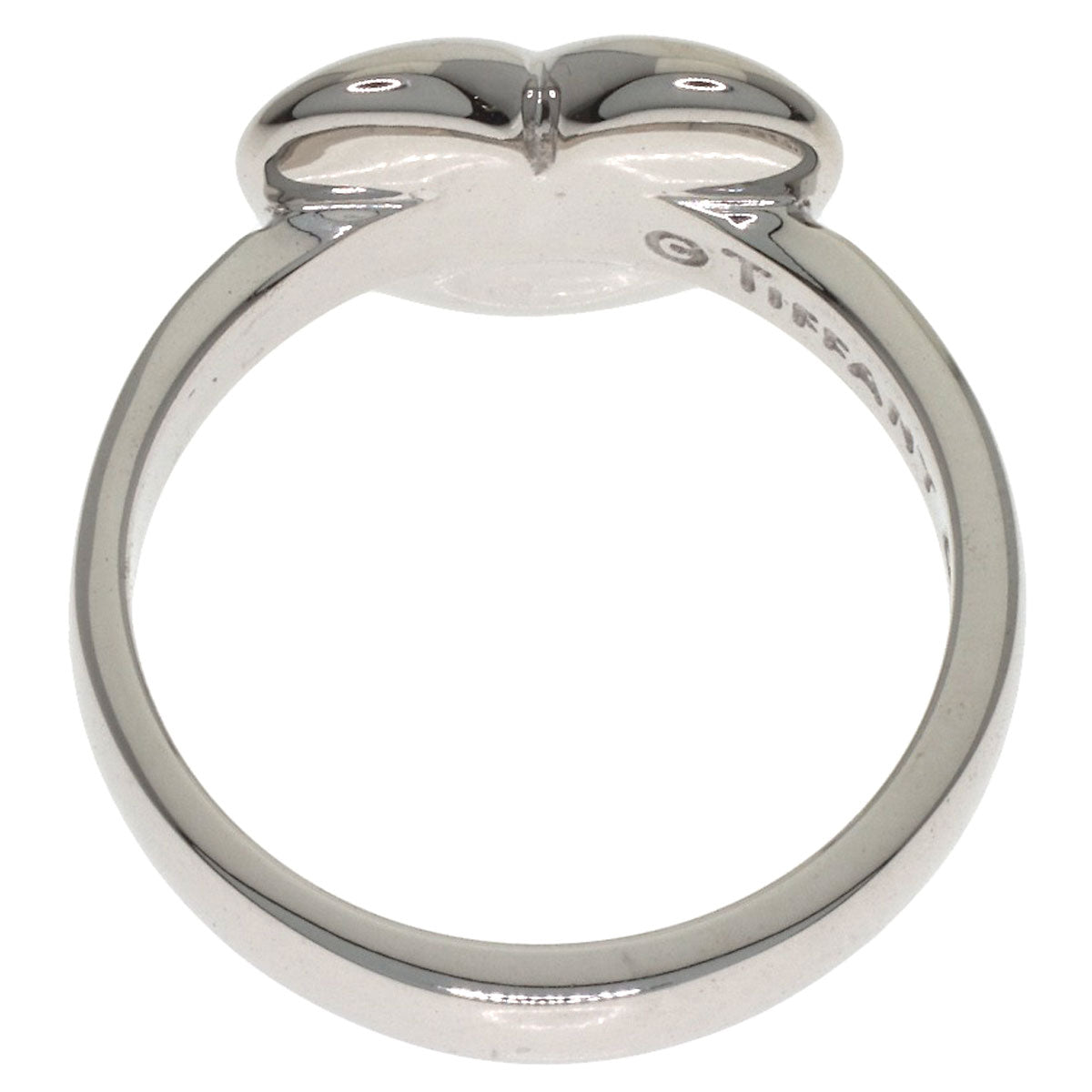 TIFFANY&Co. Dots Heart Diamond Ring K18 White Gold Ladies [Used]