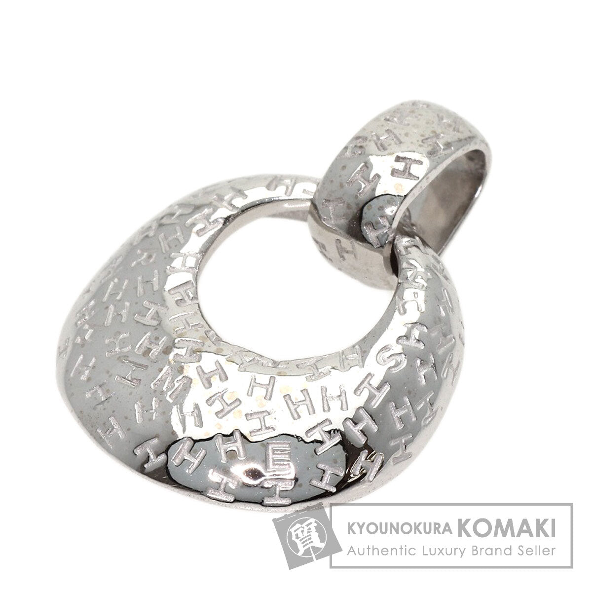 HERMES Too Boo Pendant top K18 White Gold Ladies [Used]