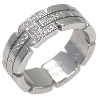CARTIER Tank Francaise Diamond # 49 Ring K18 White Gold Ladies [Used]