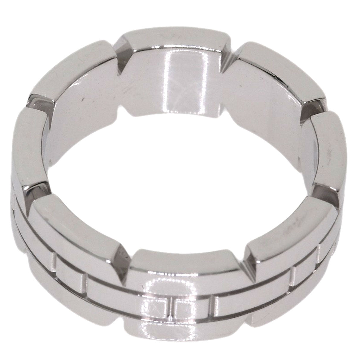 CARTIER Tank Francaise Diamond # 49 Ring K18 White Gold Ladies [Used]