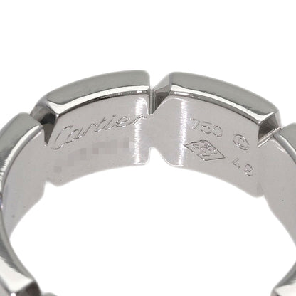 CARTIER Tank Francaise Diamond # 49 Ring K18 White Gold Ladies [Used]