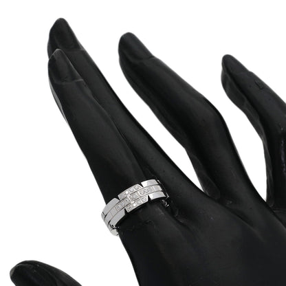 CARTIER Tank Francaise Diamond # 49 Ring K18 White Gold Ladies [Used]