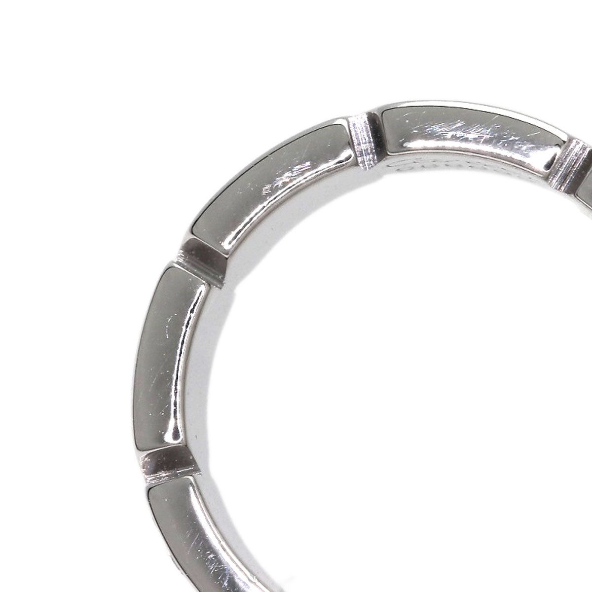 CARTIER Tank Francaise Diamond # 49 Ring K18 White Gold Ladies [Used]