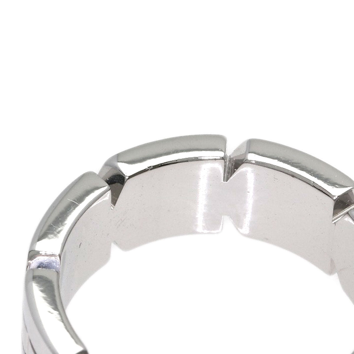 CARTIER Tank Francaise Diamond # 49 Ring K18 White Gold Ladies [Used]