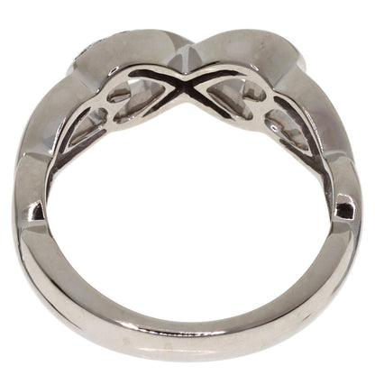 TIFFANY&Co. Double Loving Heart Diamond Ring K18 White Gold Ladies [Used]