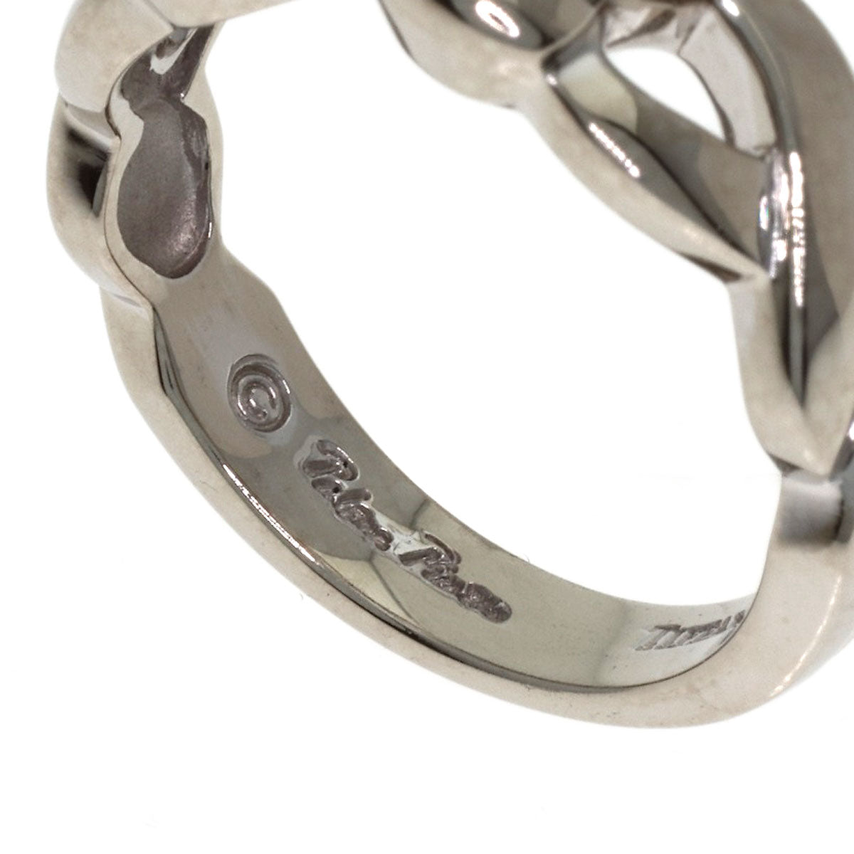 TIFFANY&Co. Double Loving Heart Diamond Ring K18 White Gold Ladies [Used]