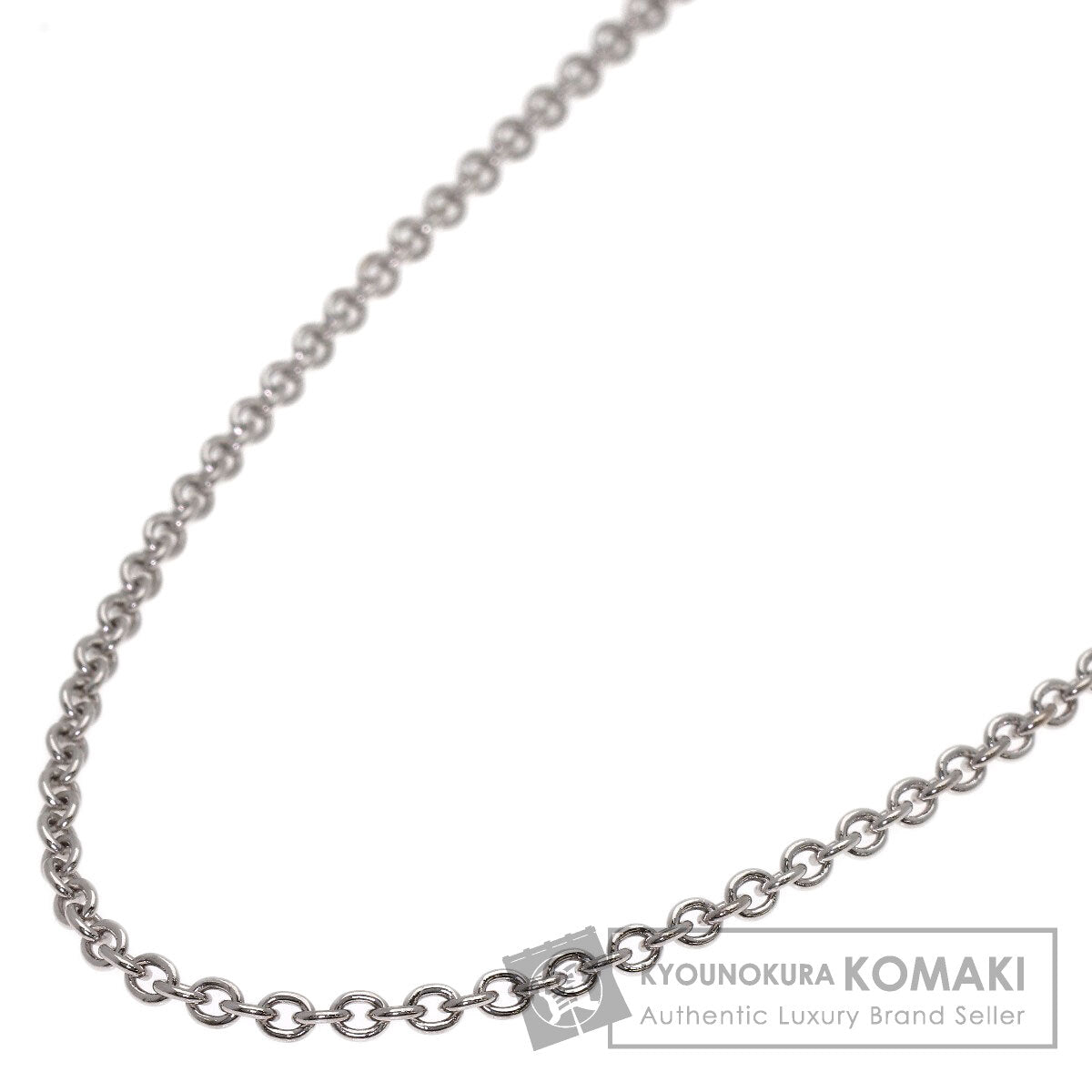 BVLGARI Chain 17.3" Necklace K18 White Gold Ladies [Used]