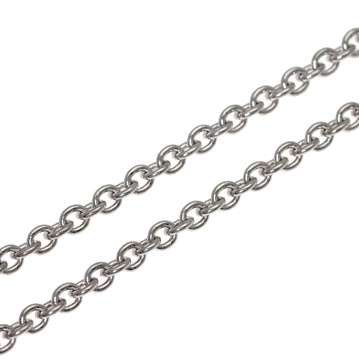 BVLGARI Chain 17.3" Necklace K18 White Gold Ladies [Used]