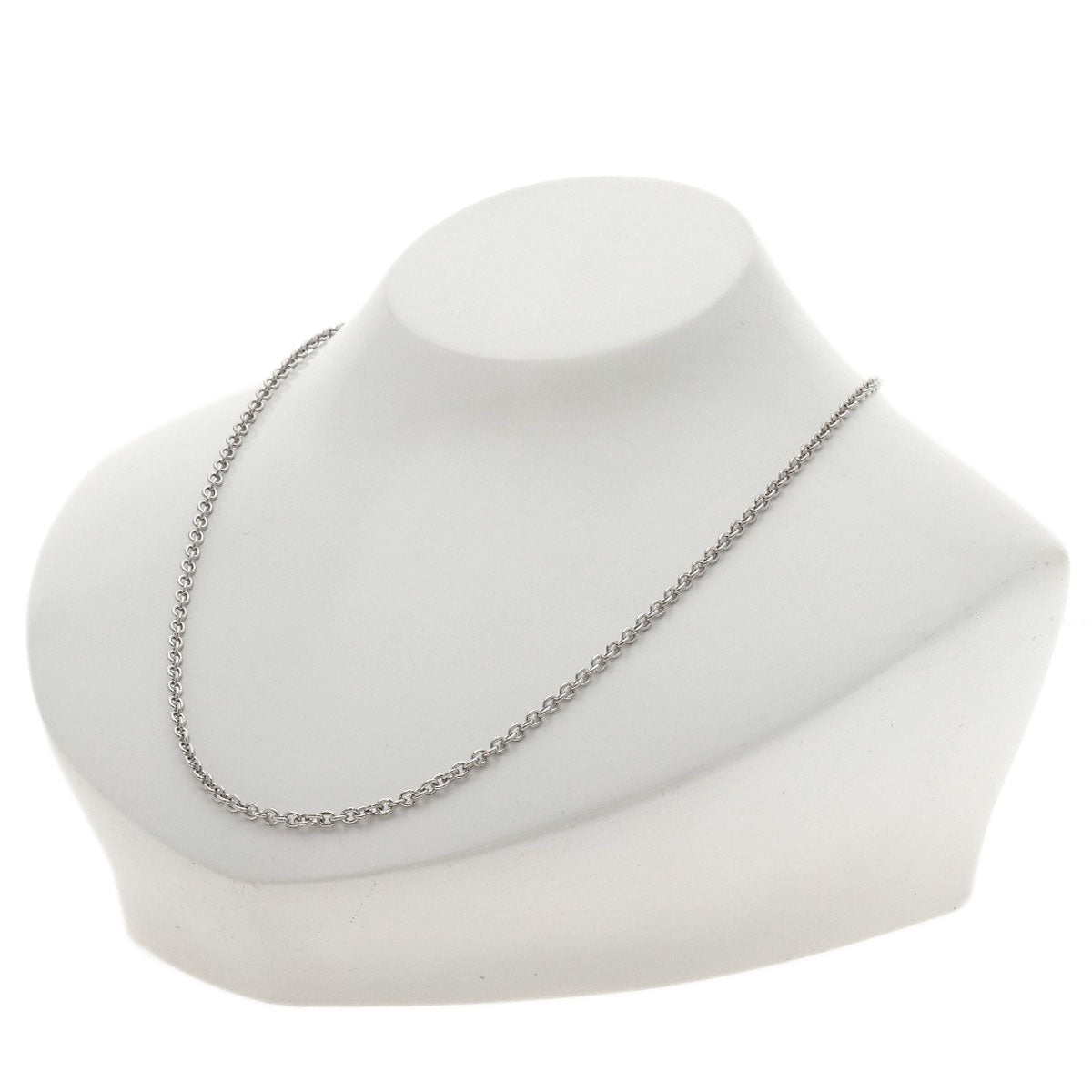 BVLGARI Chain 17.3" Necklace K18 White Gold Ladies [Used]