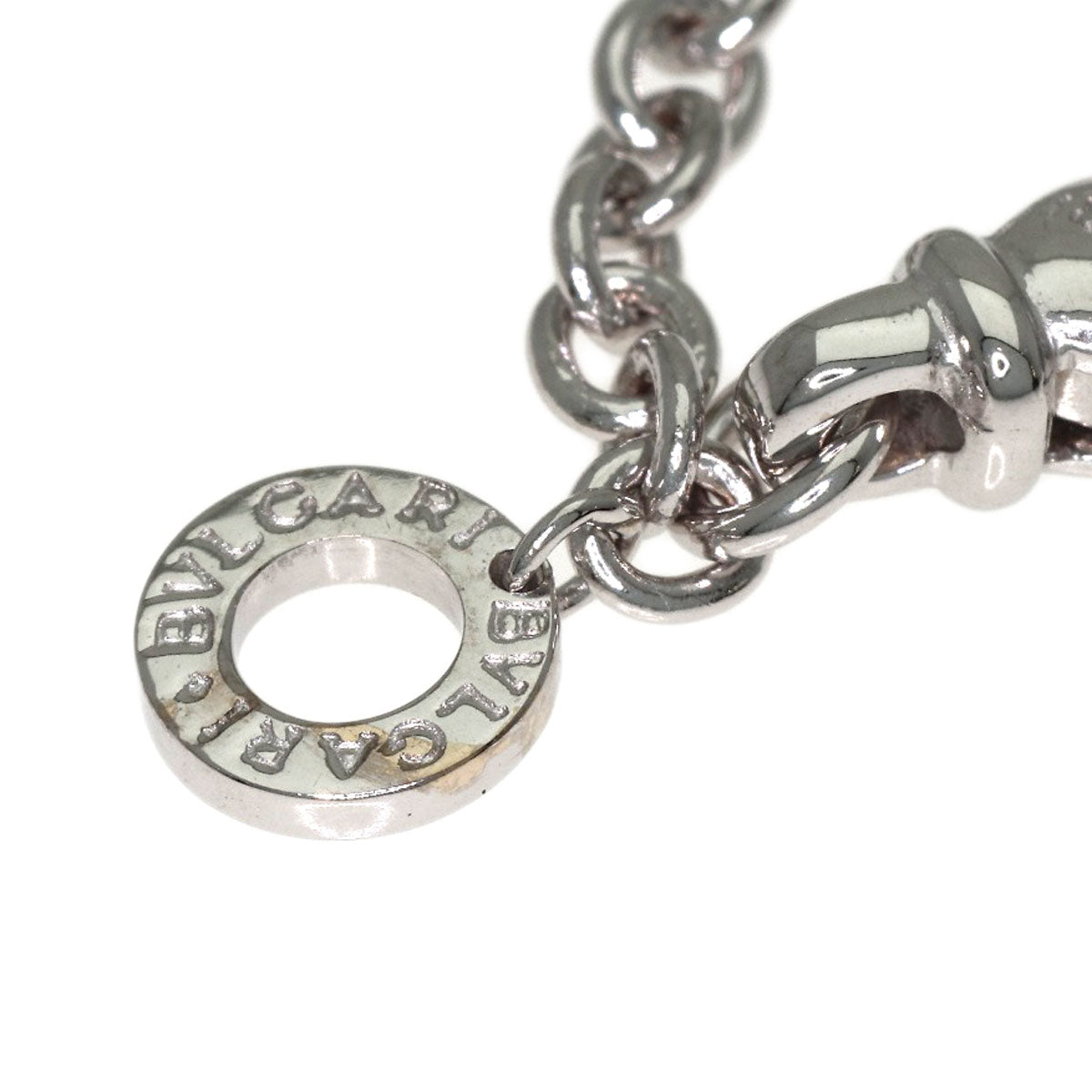 BVLGARI Chain 17.3" Necklace K18 White Gold Ladies [Used]
