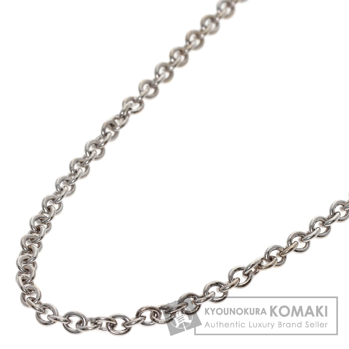 BVLGARI Chain 17.7" Necklace K18 White Gold Ladies [Used]