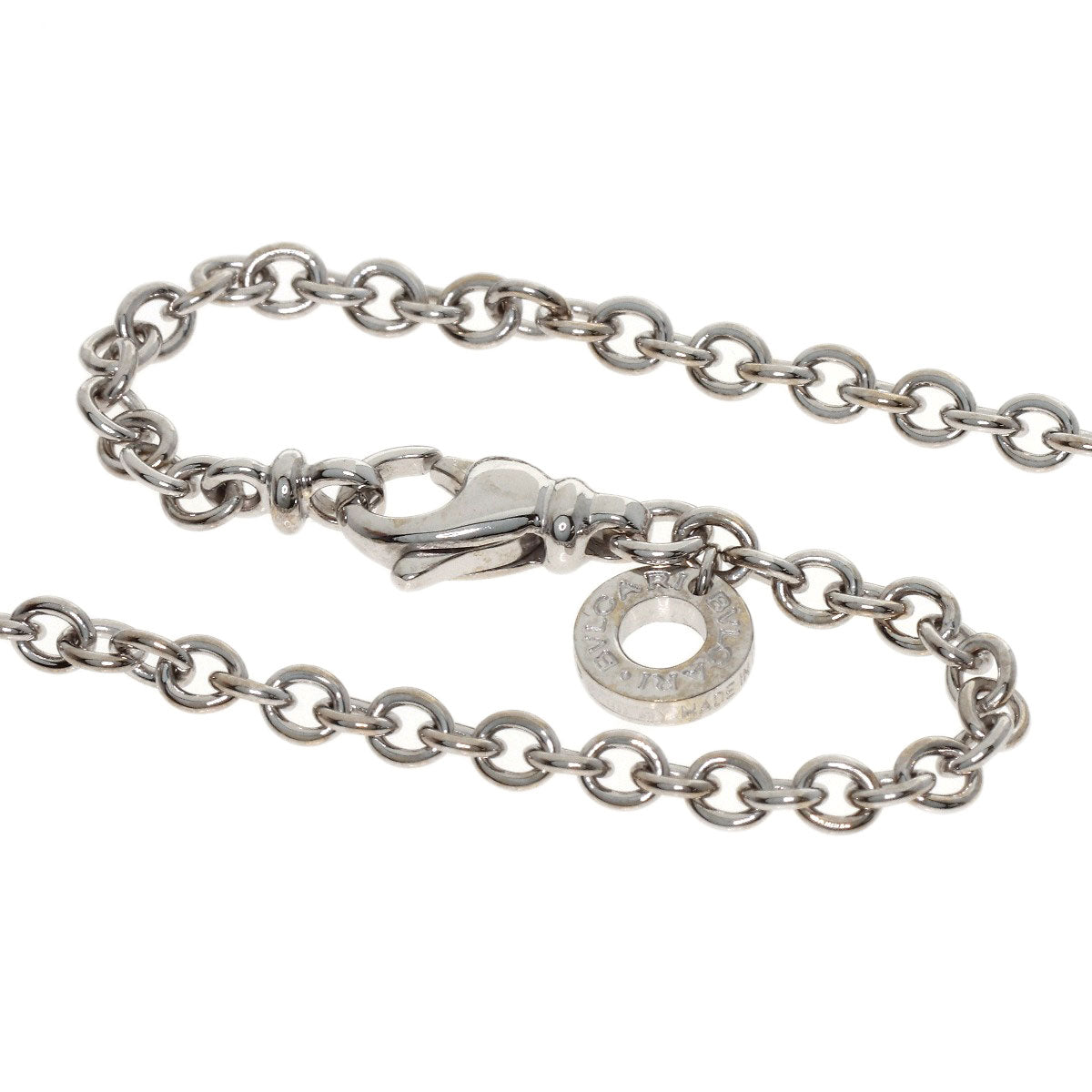 BVLGARI Chain 17.7" Necklace K18 White Gold Ladies [Used]