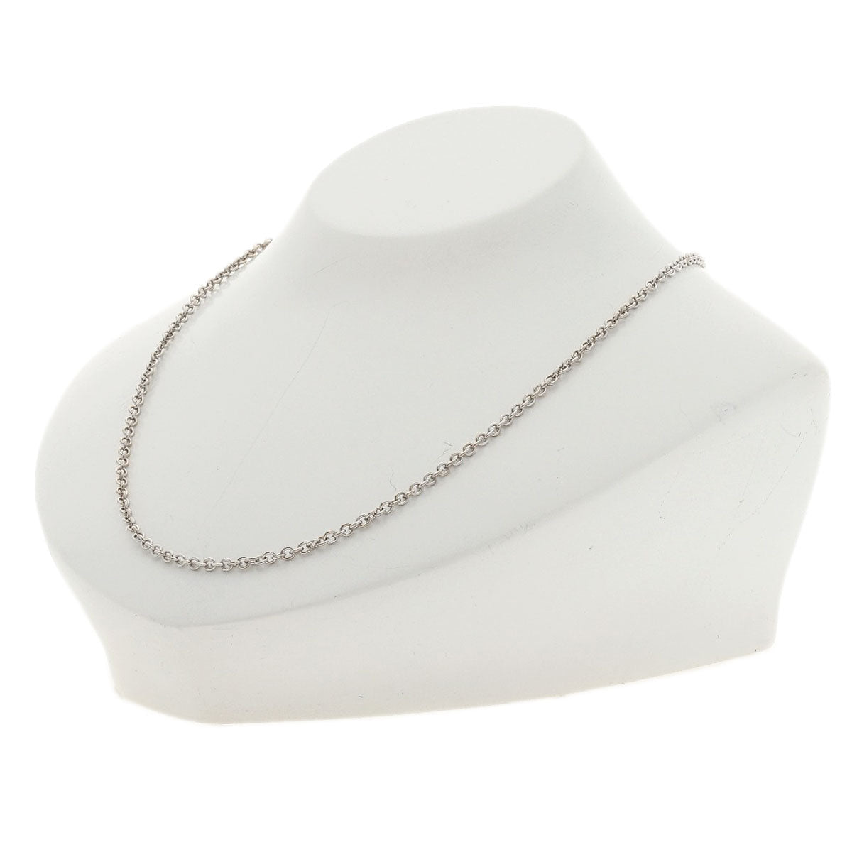 BVLGARI Chain 17.7" Necklace K18 White Gold Ladies [Used]