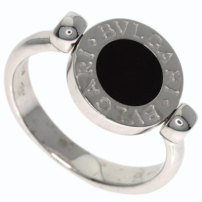 BVLGARI BVLGARI BVLGARI Flip-flops Diamond Onyx Ring K18 White Gold Ladies [Used]