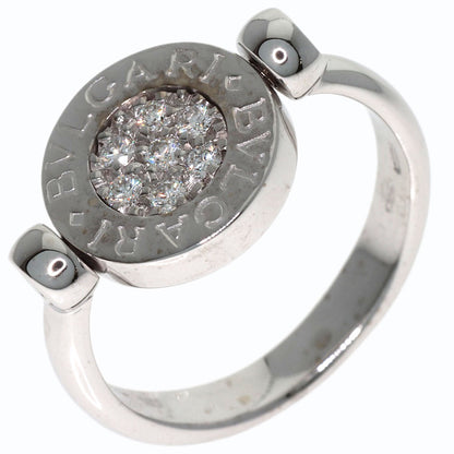 BVLGARI BVLGARI BVLGARI Flip-flops Diamond Onyx Ring K18 White Gold Ladies [Used]