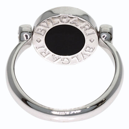 BVLGARI BVLGARI BVLGARI Flip-flops Diamond Onyx Ring K18 White Gold Ladies [Used]