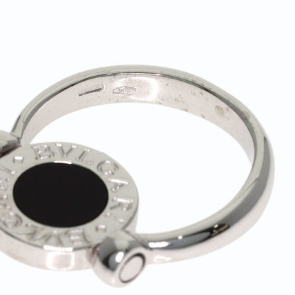 BVLGARI BVLGARI BVLGARI Flip-flops Diamond Onyx Ring K18 White Gold Ladies [Used]