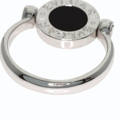 BVLGARI BVLGARI BVLGARI Flip-flops Diamond Onyx Ring K18 White Gold Ladies [Used]