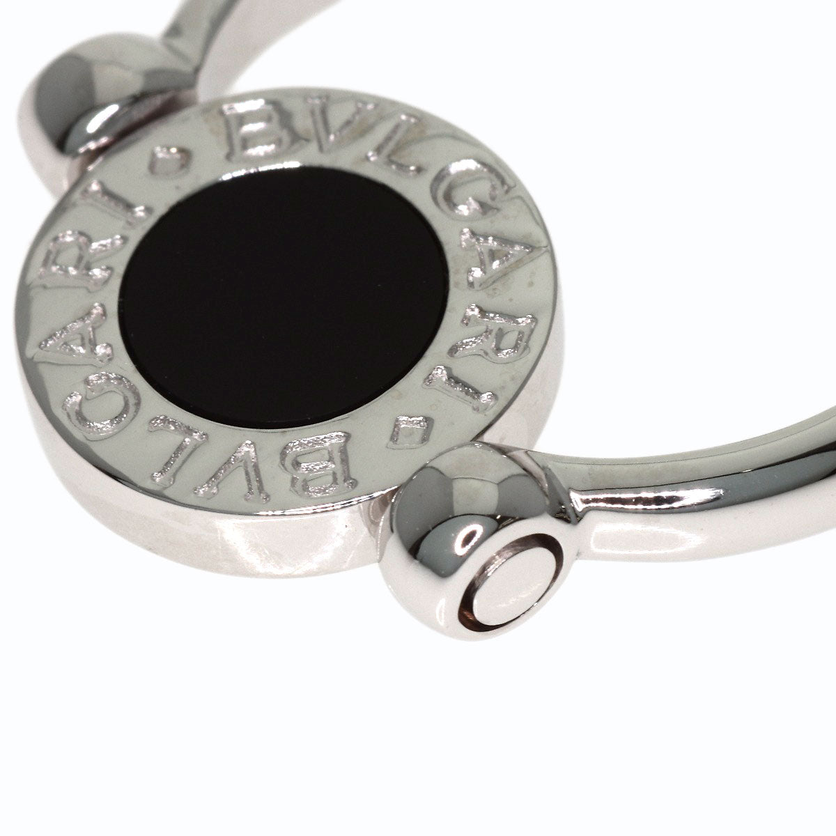 BVLGARI BVLGARI BVLGARI Flip-flops Diamond Onyx Ring K18 White Gold Ladies [Used]