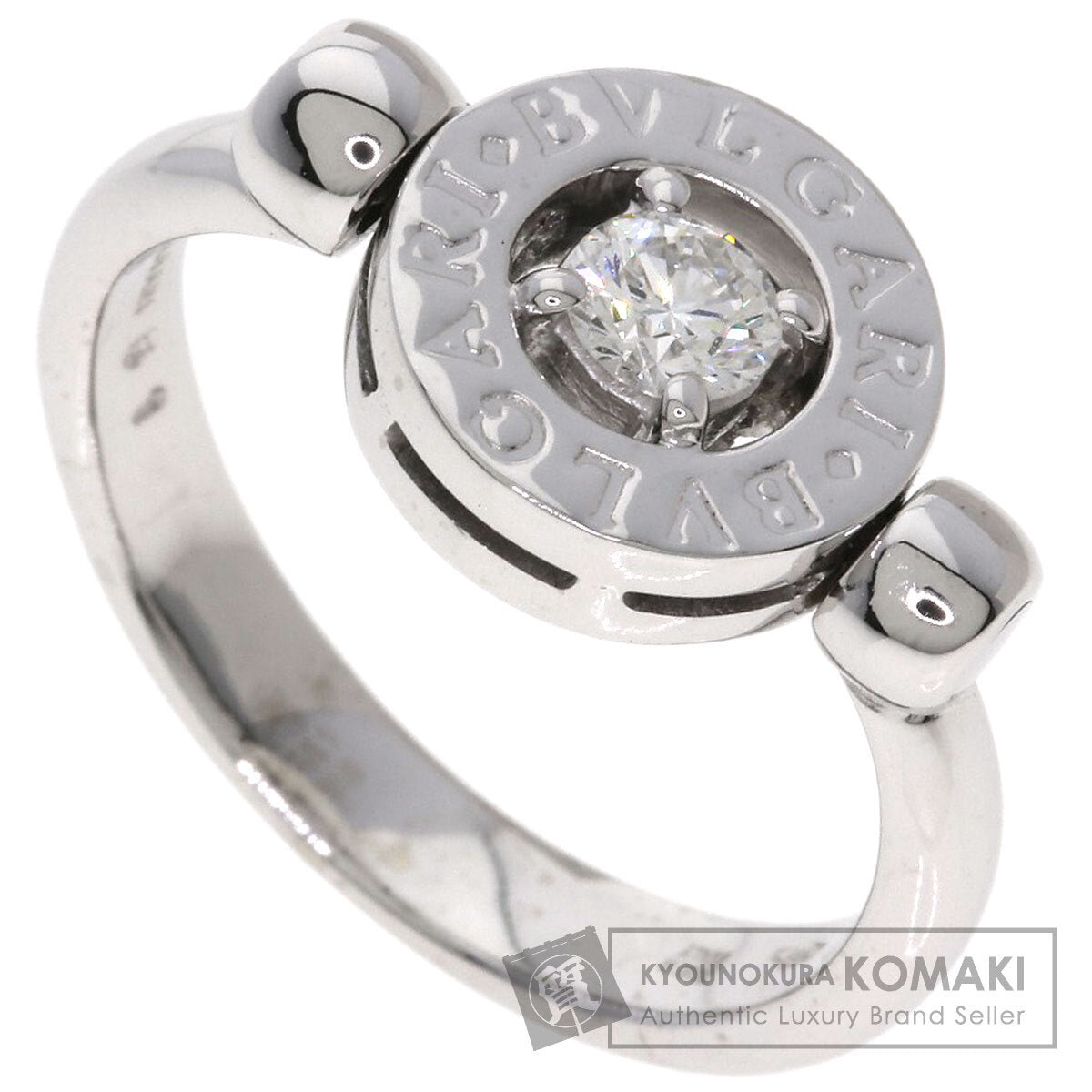 BVLGARI BVLGARI BVLGARI Flip Diamond Ring K18 White Gold Ladies [Used]