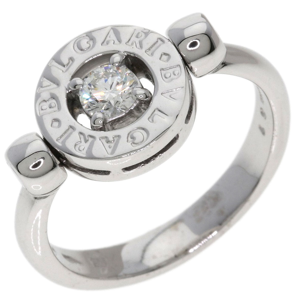 BVLGARI BVLGARI BVLGARI Flip Diamond Ring K18 White Gold Ladies [Used]