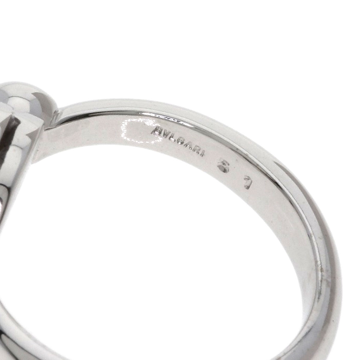 BVLGARI BVLGARI BVLGARI Flip Diamond Ring K18 White Gold Ladies [Used]