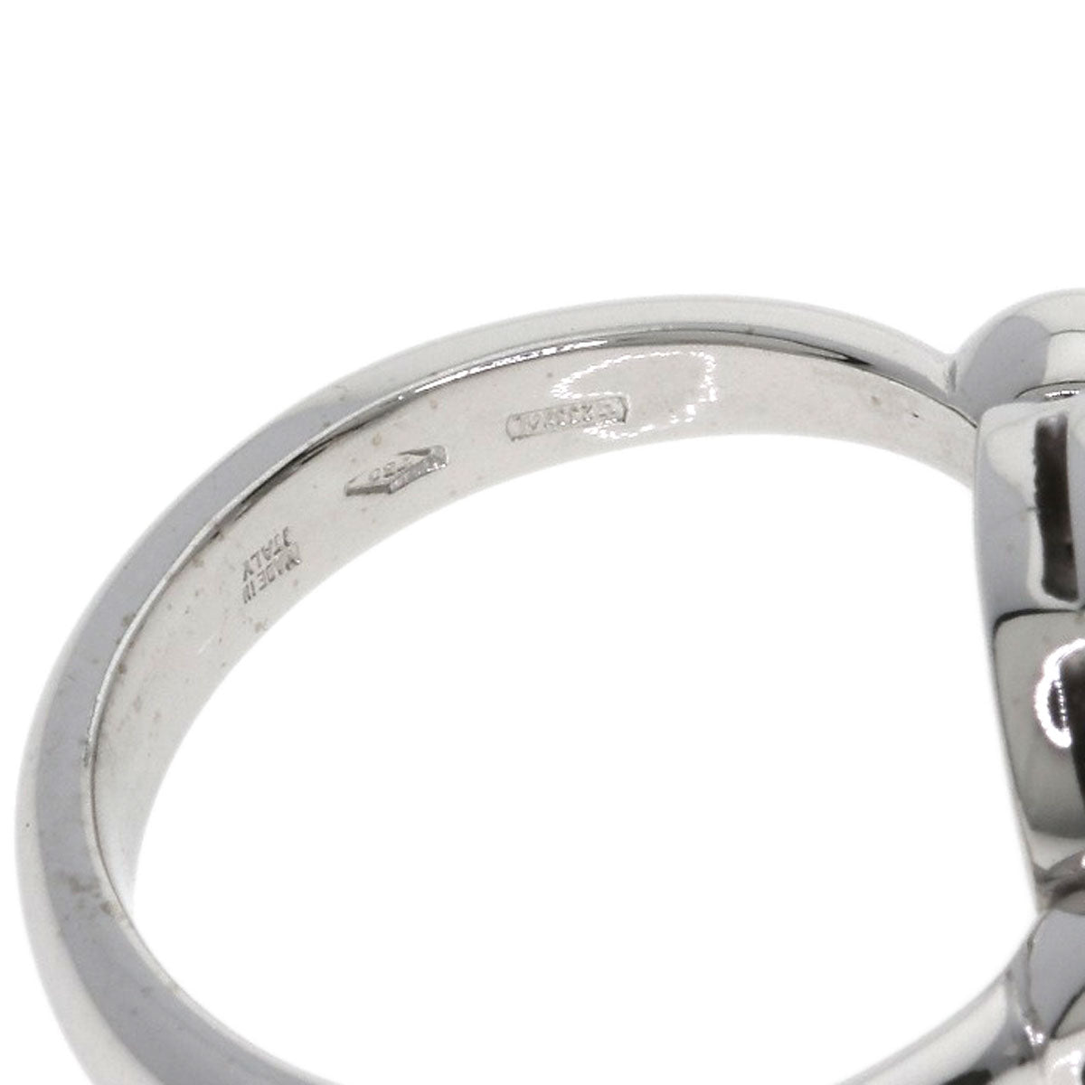 BVLGARI BVLGARI BVLGARI Flip Diamond Ring K18 White Gold Ladies [Used]