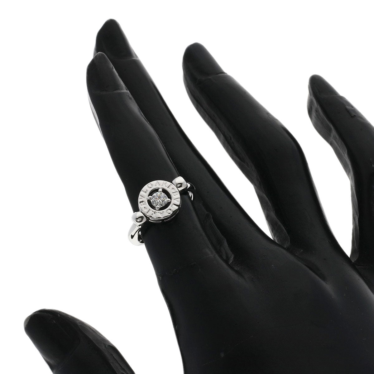 BVLGARI BVLGARI BVLGARI Flip Diamond Ring K18 White Gold Ladies [Used]