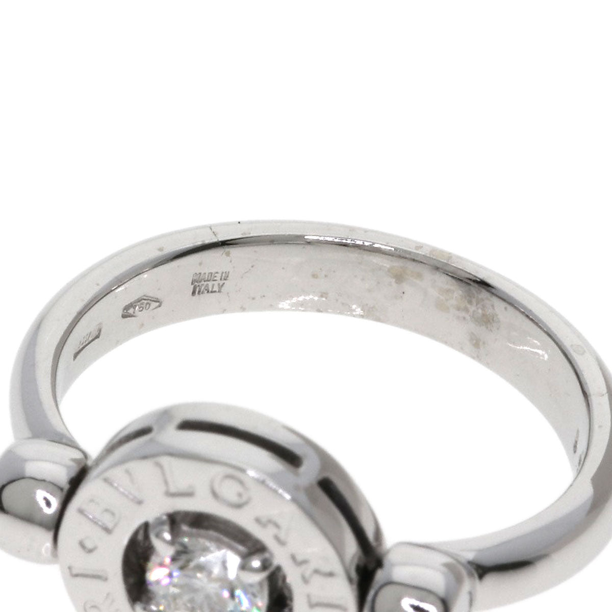 BVLGARI BVLGARI BVLGARI Flip Diamond Ring K18 White Gold Ladies [Used]