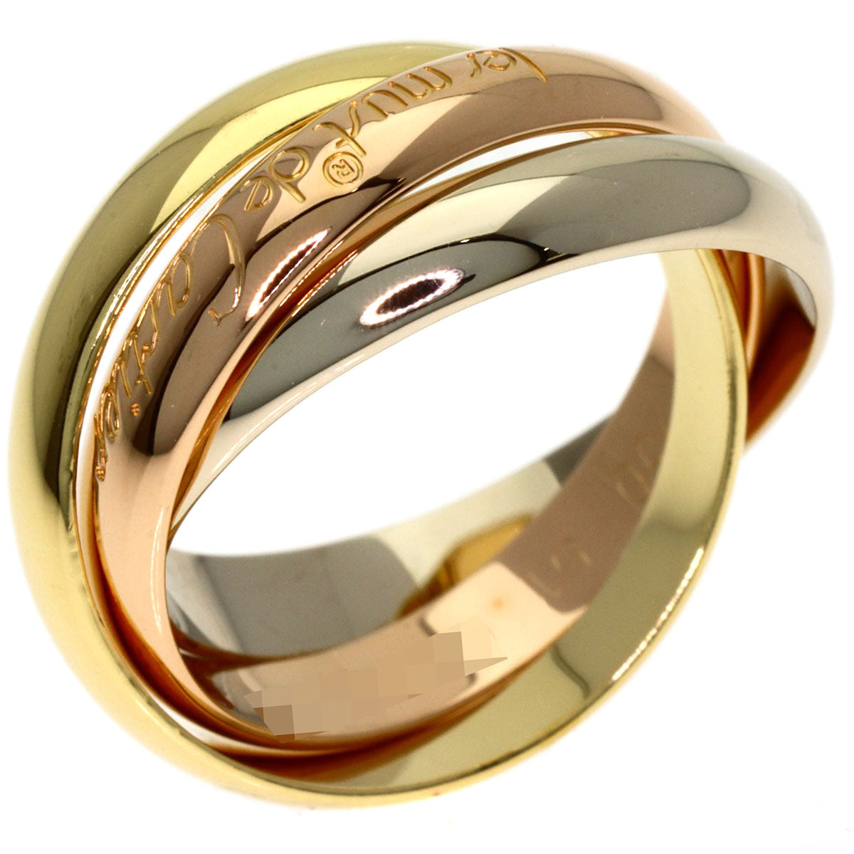 CARTIER Trinity #51 Ring K18 Yellow Gold K18 White GoldLadies [Used]