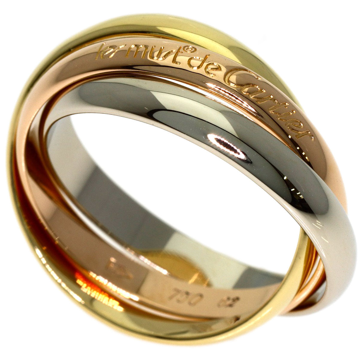 CARTIER Trinity #62 Ring K18 Yellow Gold K18 White GoldLadies [Used]