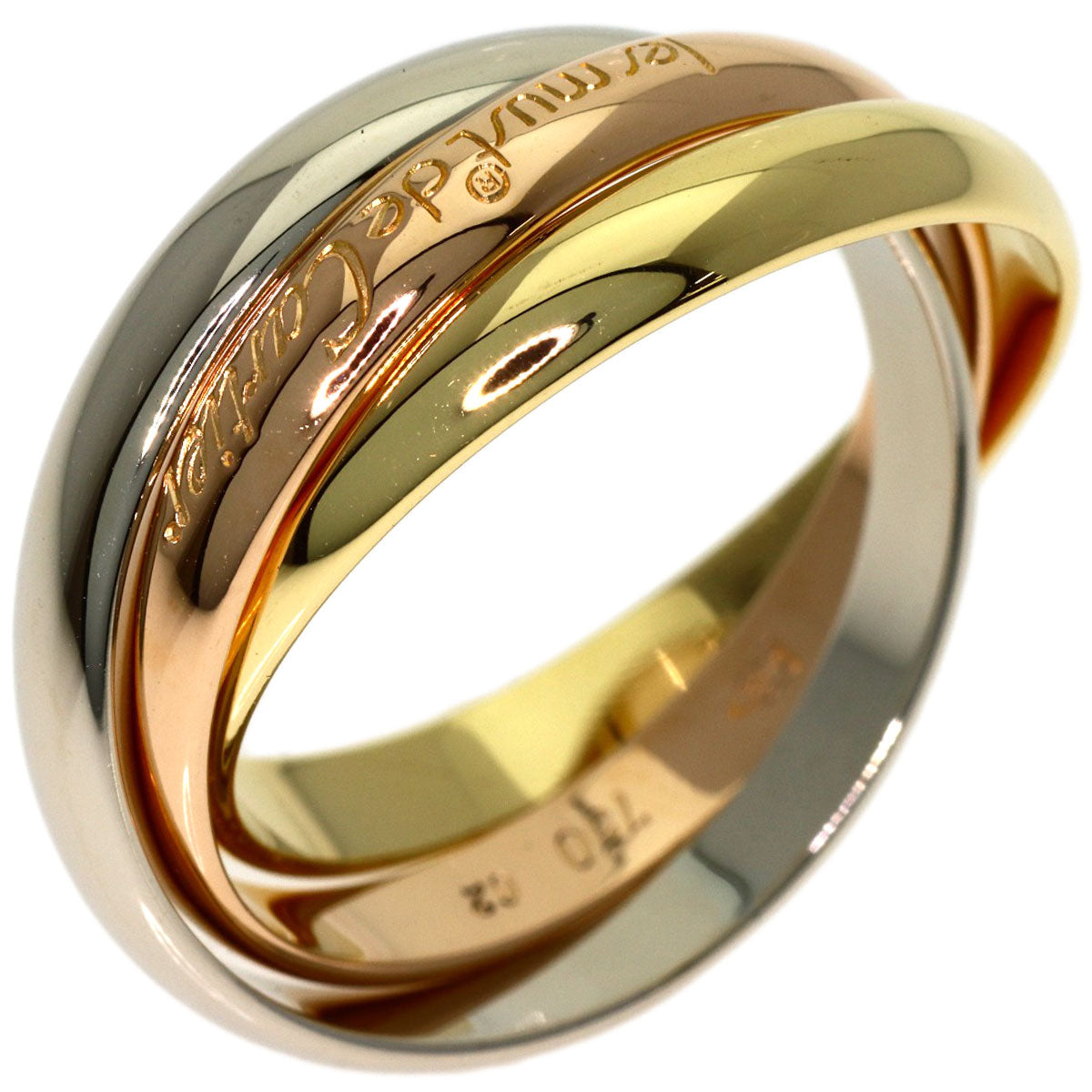 CARTIER Trinity #62 Ring K18 Yellow Gold K18 White GoldLadies [Used]