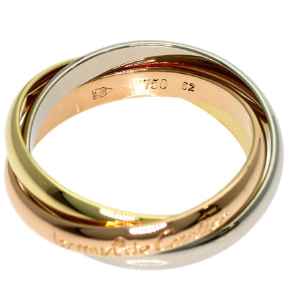 CARTIER Trinity #62 Ring K18 Yellow Gold K18 White GoldLadies [Used]