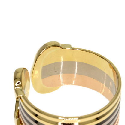 CARTIER 2C Ring LM #57 Ring K18 Yellow Gold K18 White GoldLadies [Used]
