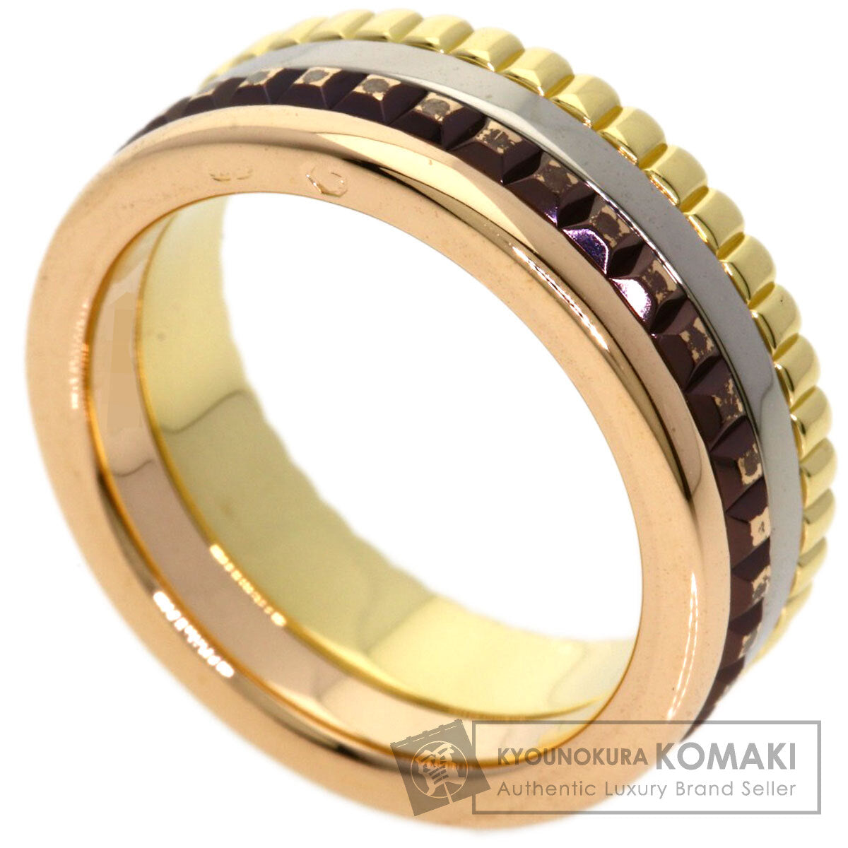 Boucheron Quatre Classic #47 Ring K18 Yellow Gold 18K Pink GoldLadies [Used]