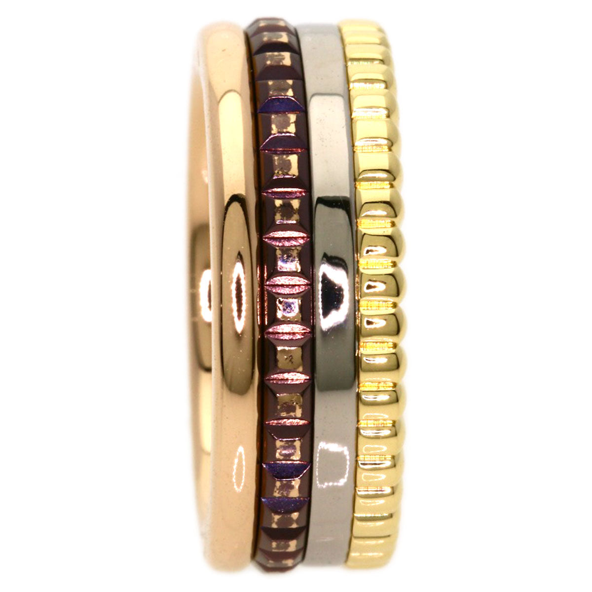 Boucheron Quatre Classic #47 Ring K18 Yellow Gold 18K Pink GoldLadies [Used]